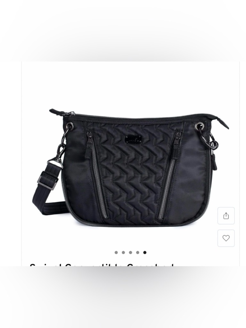 Lug Black Swivel Cross body